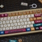 Retro HongKong Style 104+51 Full PBT Dye-subbed Keycaps Set for Cherry MX Mechanical Gaming Keyboard